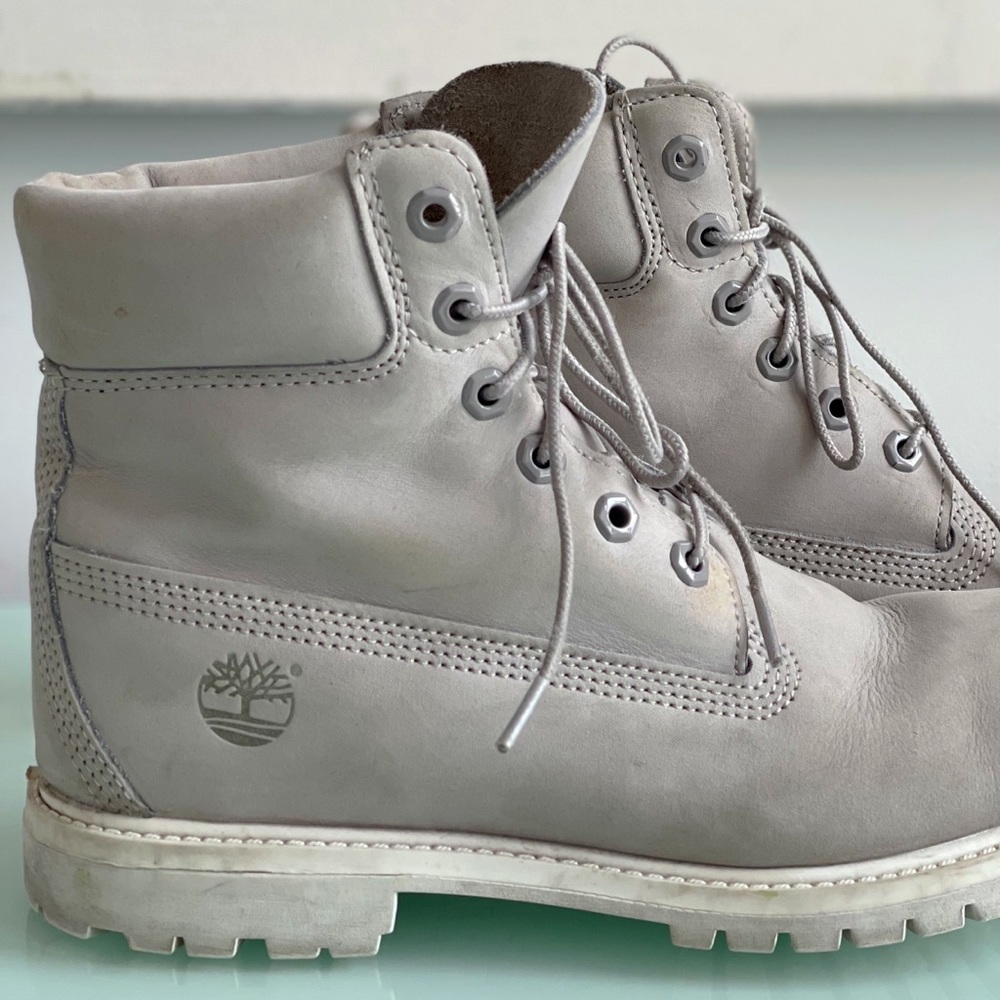 Timberland Boots, size 9 womens, gray